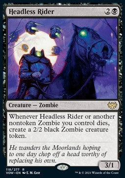 Headless Rider - Innistrad: Crimson Vow (Rare) [VOW-118]