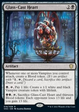 Glass-Cast Heart (V.1)⁣ - Commander: Innistrad: Crimson Vow⁣ (Rare)⁣ [18]