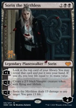 Sorin the Mirthless (V.1) - Innistrad: Crimson Vow: Promos (Mythic) [PVOW-131]