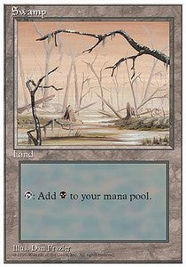 Swamp (V.1) - Fourth Edition (Land)
