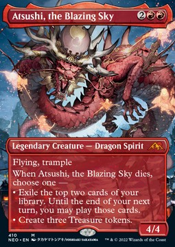 Atsushi, the Blazing Sky (V.1) - Kamigawa: Neon Dynasty: Extras (Mythic) [XNEO-410]