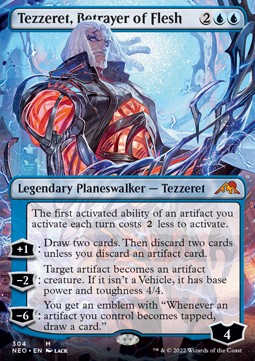 Tezzeret, Betrayer of Flesh (V.1) - Kamigawa: Neon Dynasty: Extras (Mythic) [XNEO-304]