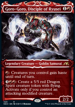Goro-Goro, Disciple of Ryusei (V.1) - Kamigawa: Neon Dynasty: Extras (Rare) [XNEO-320]