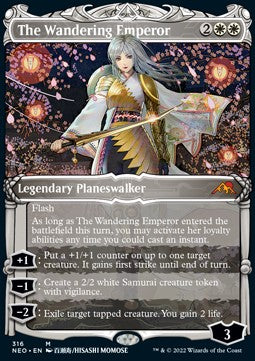 The Wandering Emperor (V.2) - Kamigawa: Neon Dynasty: Extras (Mythic) [XNEO-316]