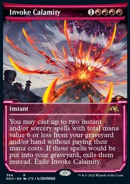 Invoke Calamity (V.1) - Kamigawa: Neon Dynasty: Extras (Rare) [XNEO-384]
