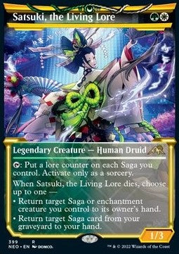 Satsuki, the Living Lore (V.1) - Kamigawa: Neon Dynasty: Extras (Rare) [XNEO-399]