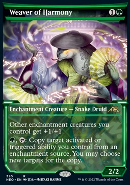 Weaver of Harmony (V.1) - Kamigawa: Neon Dynasty: Extras (Rare) [XNEO-395]