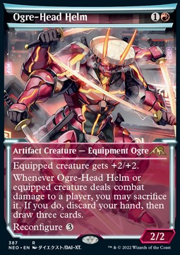 Ogre-Head Helm (V.1) - Kamigawa: Neon Dynasty: Extras (Rare) [XNEO-387]
