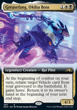 Greasefang, Okiba Boss (V.2) - Kamigawa: Neon Dynasty: Extras (Rare) [XNEO-485]