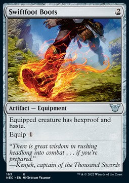Swiftfoot Boots - Commander: Kamigawa: Neon Dynasty (Uncommon) [NEC-163]