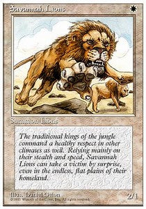Savannah Lions - Fourth Edition (Rare)
