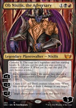 Ob Nixilis, the Adversary (V.1) - Streets of New Capenna: Extras (Mythic) [XSNC-284]