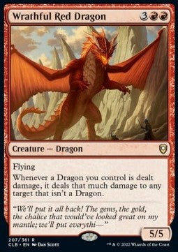 Wrathful Red Dragon - Commander Legends: Battle for Baldur's Gate (Rare) [CLB-207]