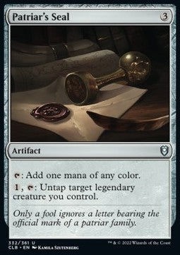 Patriar's Seal - Commander Legends: Battle for Baldur's Gate (Uncommon) [CLB-332]