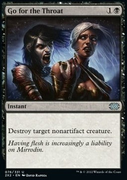 Go for the Throat - Double Masters 2022 (Uncommon) [2X2-76]