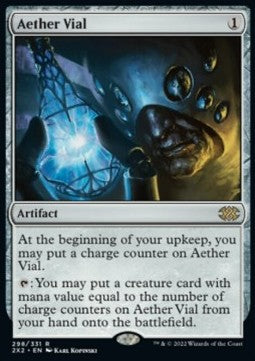 Aether Vial - Double Masters 2022 (Rare) [2X2-298]