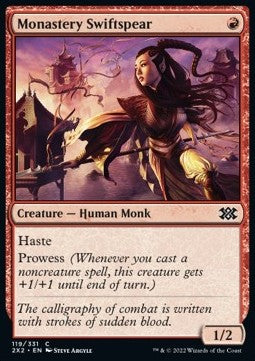 Monastery Swiftspear⁣ - Double Masters 2022⁣ (Common)⁣ [119]