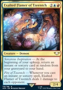 Exalted Flamer of Tzeentch - Universes Beyond: Warhammer 40,000 (Rare) [40K-119]