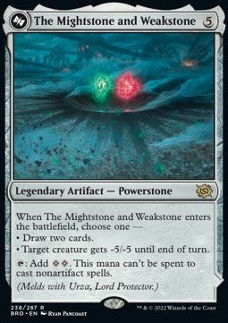 The Mightstone and Weakstone // Urza, Planeswalker - The Brothers' War (Rare) [BRO-238]