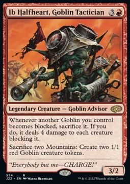 Ib Halfheart, Goblin Tactician⁣ - Jumpstart 2022⁣ (Rare)⁣ [554]