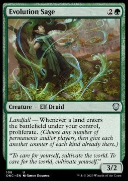 Evolution Sage - Commander: Phyrexia: All Will Be One (Uncommon) [ONC-108]
