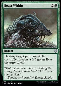 Beast Within - Commander: Phyrexia: All Will Be One (Uncommon) [ONC-104]