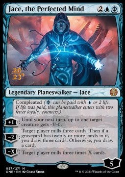 Jace, the Perfected Mind (V.1) - Phyrexia: All Will Be One: Promos (Mythic) [PONE-57]