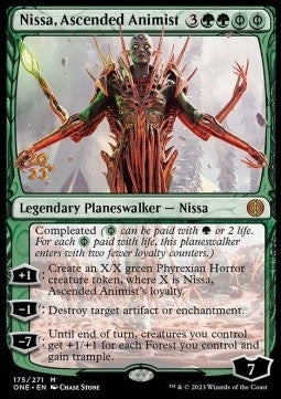 Nissa, Ascended Animist (V.1) - Phyrexia: All Will Be One: Promos (Mythic) [PONE-175]