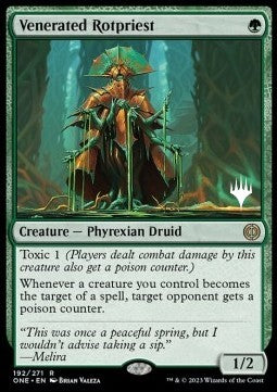 Venerated Rotpriest (V.2) - Phyrexia: All Will Be One: Promos (Rare) [PONE-192]