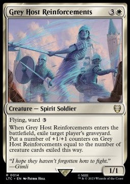 Grey Host Reinforcements - Commander: The Lord of the Rings: Tales of Middle-earth (Rare) [LTC-14]