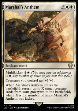 Marshal's Anthem - Commander: The Lord of the Rings: Tales of Middle-earth (Rare) [LTC-172]