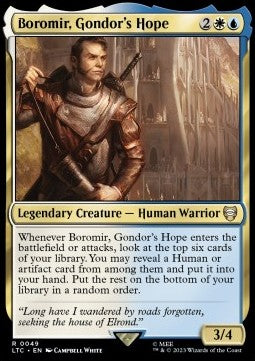 Boromir, Gondor's Hope - Commander: The Lord of the Rings: Tales of Middle-earth (Rare) [LTC-49]