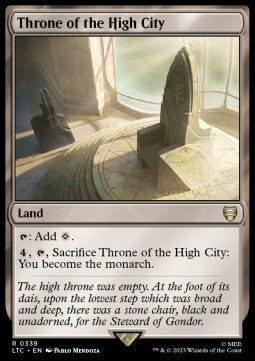 Throne of the High City - Commander: The Lord of the Rings: Tales of Middle-earth (Rare) [LTC-339]