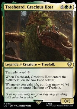 Treebeard, Gracious Host - Commander: The Lord of the Rings: Tales of Middle-earth (Rare) [LTC-73]