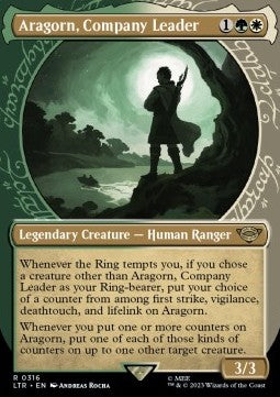 Aragorn, Company Leader (V.1) - The Lord of the Rings: Tales of Middle-earth: Extras (Rare) [XLTR-316]