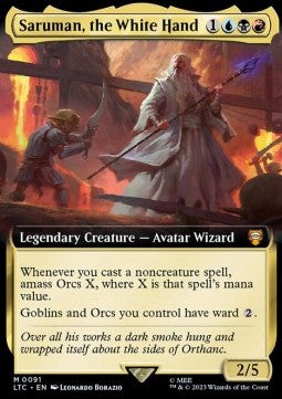 Saruman, the White Hand - Commander: The Lord of the Rings: Tales of Middle-earth: Extras (Mythic) [XLTC-91]