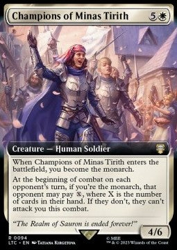 Champions of Minas Tirith - Commander: The Lord of the Rings: Tales of Middle-earth: Extras (Rare) [XLTC-94]