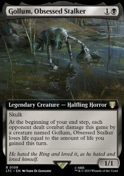 Gollum, Obsessed Stalker - Commander: The Lord of the Rings: Tales of Middle-earth: Extras (Rare) [XLTC-109]