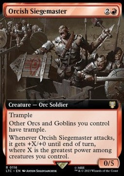 Orcish Siegemaster - Commander: The Lord of the Rings: Tales of Middle-earth: Extras (Rare) [XLTC-116]