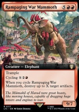Rampaging War Mammoth - Commander: The Lord of the Rings: Tales of Middle-earth: Extras (Rare) [XLTC-117]
