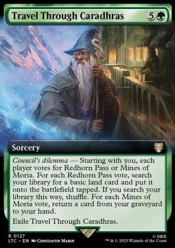 Travel Through Caradhras - Commander: The Lord of the Rings: Tales of Middle-earth: Extras (Rare) [XLTC-127]