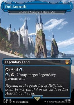 Minamo, School at Water's Edge (V.1) - Commander: The Lord of the Rings: Tales of Middle-earth: Extras (Mythic) [XLTC-369]