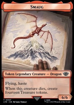 Smaug Token (Red 6/6) - The Lord of the Rings: Tales of Middle-earth: Extras (Token) [XLTR-T07]