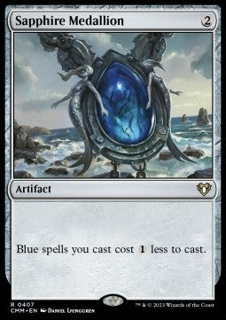 Sapphire Medallion - Commander Masters (Rare) [CMM-407]