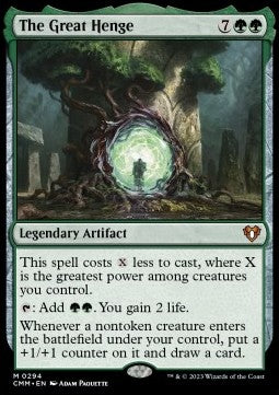 The Great Henge⁣ - Commander Masters⁣ (Mythic)⁣ [294]