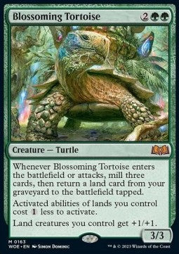 Blossoming Tortoise - Wilds of Eldraine (Mythic) [WOE-163]