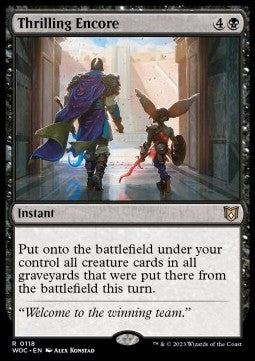 Thrilling Encore - Commander: Wilds of Eldraine (Rare) [WOC-118]