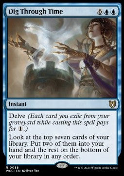 Dig Through Time - Commander: Wilds of Eldraine (Rare) [WOC-88]