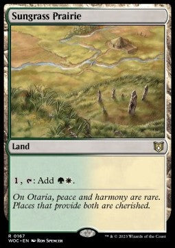 Sungrass Prairie - Commander: Wilds of Eldraine (Rare) [WOC-167]