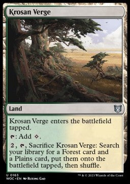 Krosan Verge - Commander: Wilds of Eldraine (Uncommon) [WOC-163]